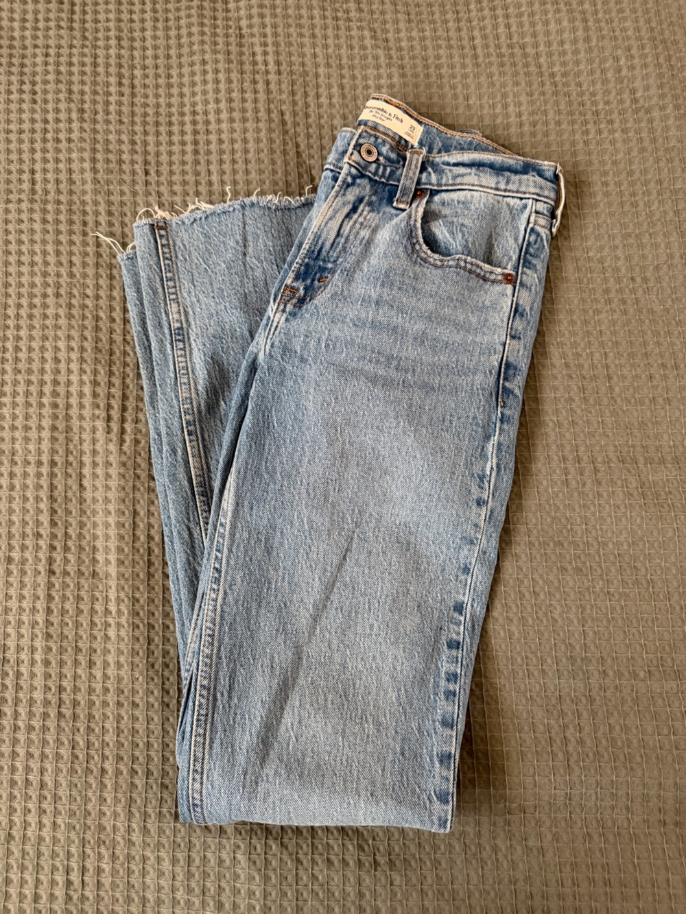 Abercrombie & Fitch Light Blue Straight-Leg Jeans